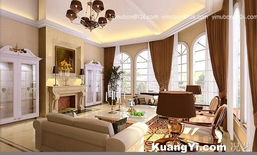Гостиная с камином